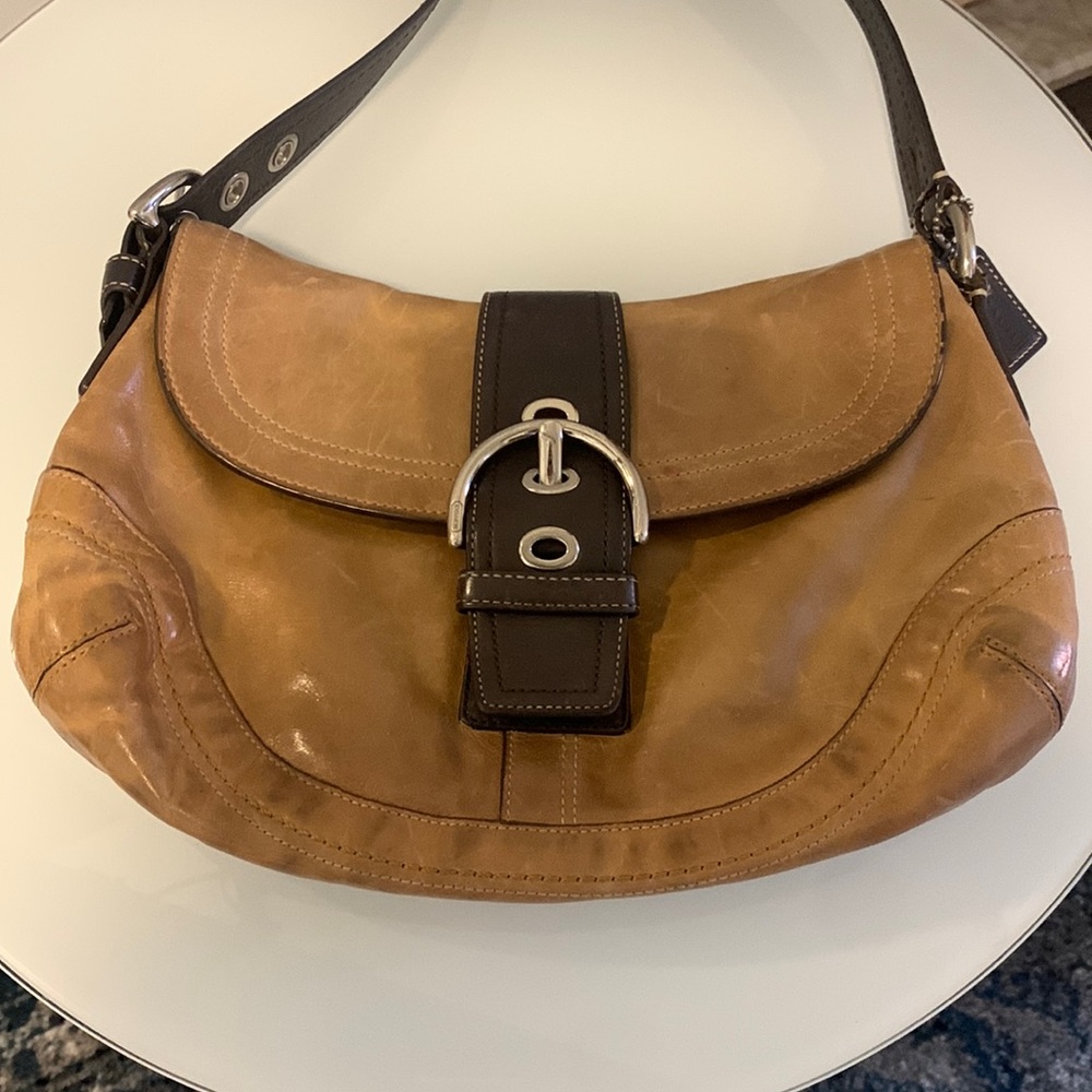 Coach Vintage Shoulder Bag with front flap closure